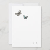 Invitation Mariage simple de dessin vintage (Dos)