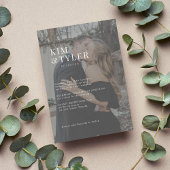 Invitation Mariage simple de typographie moderne