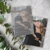 Invitation Mariage simple de typographie moderne