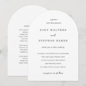 Invitation Mariage Simple Élégant (Devant / Derrière)