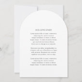 Invitation Mariage Simple Élégant (Dos)
