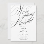 Invitation Mariage simple élégant (Devant)