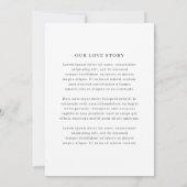 Invitation Mariage Simple Élégant (Dos)