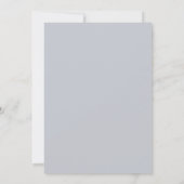Invitation Mariage simple élégant bleu poudre (Dos)