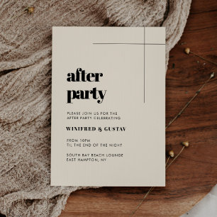 Invitation Mariage simple, élégant et chic après la fête