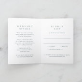 Invitation Mariage Simple Émeraude Classique (Intérieur)