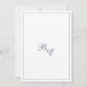 Invitation Mariage simple en dentelle blanche bleue mauve (Dos)