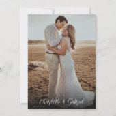 Invitation Mariage simple en terre cuite de Bohême (Dos)