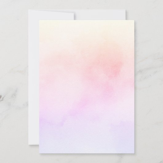 Invitation Mariage simple esthétique simple (Dos)