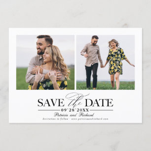 Invitation Mariage Simple Et Design Enregistrer La Date 2 Pho
