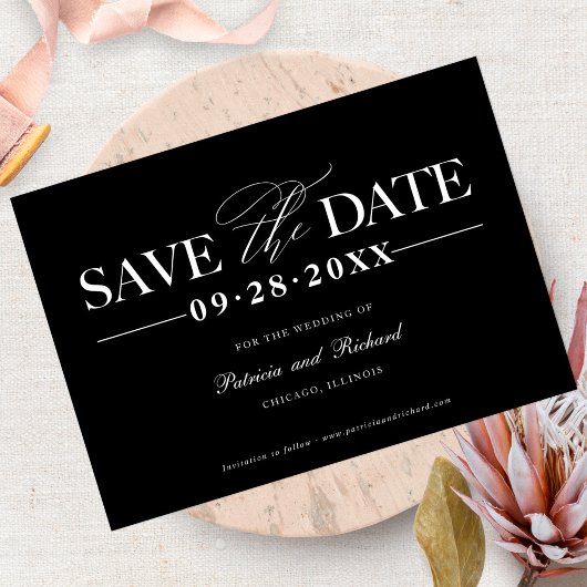 Invitation Mariage Simple Et Design Enregistrer La Date Non P