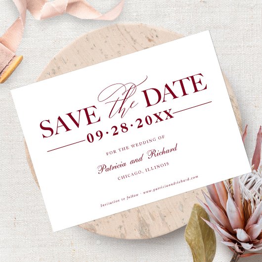 Invitation Mariage Simple Et Design Enregistrer La Date Non P