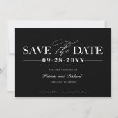 Invitation Mariage Simple Et Design Enregistrer La Date Non P (Devant)