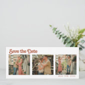 Invitation Mariage simple et moderne de collage photo (Debout devant)