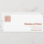 Invitation Mariage simple et moderne de collage photo (Dos)