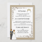 Invitation Mariage simple et romantique (Devant)