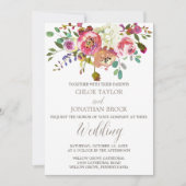 Invitation Mariage simple floral Bouquet (Devant)
