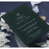 Invitation mariage simple, mariage monogramme classique, mon