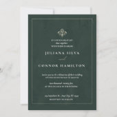 Invitation mariage simple, mariage monogramme classique, mon (Devant)