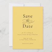 Invitation Mariage simple minimal élégant Enregistrer la date (Devant)