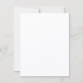 Invitation Mariage simple minimaliste  (Dos)