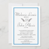 Invitation Mariage Simple Minimaliste Feuillage Tropical (Devant)