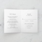 Invitation Mariage simple moderne (Intérieur)