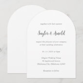 Invitation Mariage Simple Moderne (Devant / Derrière)