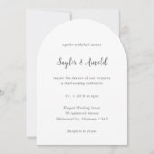 Invitation Mariage Simple Moderne (Devant)