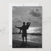 Invitation Mariage simple moderne élégant photo personnalisée (Dos)