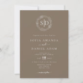 Invitation Mariage simple moderne minimaliste (Devant)
