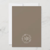 Invitation Mariage simple moderne minimaliste (Dos)