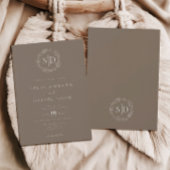 Invitation Mariage simple moderne minimaliste