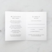 Invitation Mariage Simple Noir Classique (Intérieur)
