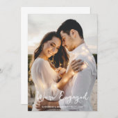 Invitation Mariage simple Nous sommes engagés à être mariés P (Devant / Derrière)