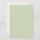 Invitation Mariage Simple Olive Clair (Dos)