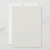 Invitation Mariage simple or script pour couples (Dos)