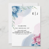 Invitation Mariage simple personnalisée (Devant)