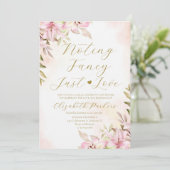 Invitation Mariage Simple Rose Lilia Juste Amour (Debout devant)