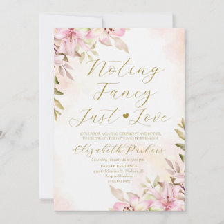 Invitation Mariage Simple Rose Lilia Juste Amour