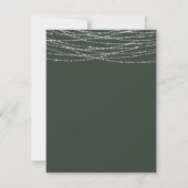 Invitation Mariage simple Sage et Silver (Dos)