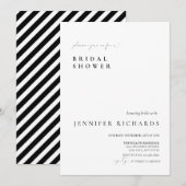 Invitation Mariage Simple Script (Devant / Derrière)