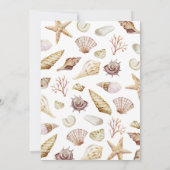 Invitation Mariage Simple sur la Plage (Dos)