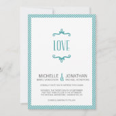 Invitation Mariage simple Whimsical (Devant)