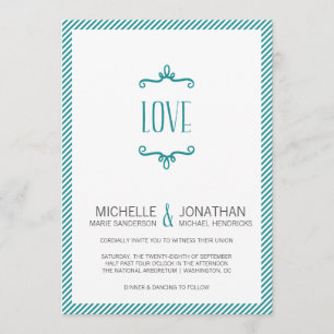 Invitation Mariage simple Whimsical
