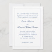 Invitation Mariage simplement classique (Devant)