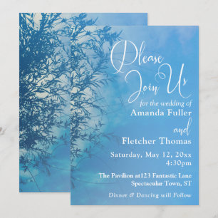 Invitation Mariage Sky Dreamy Willow Ethereal de pleurs 2