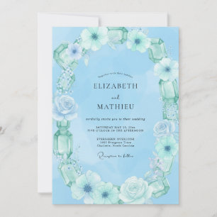 Invitation Mariage Sky Mint Bloom