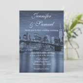 Invitation Mariage Skyline de New York (Debout devant)