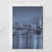 Invitation Mariage Skyline de New York (Dos)